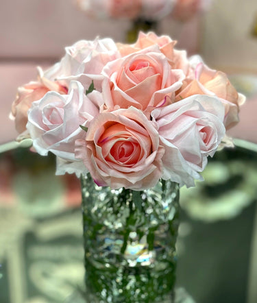 Herringbone Flower - Clear - Mixed Rose Buds - HCF09 (Carton of 2)